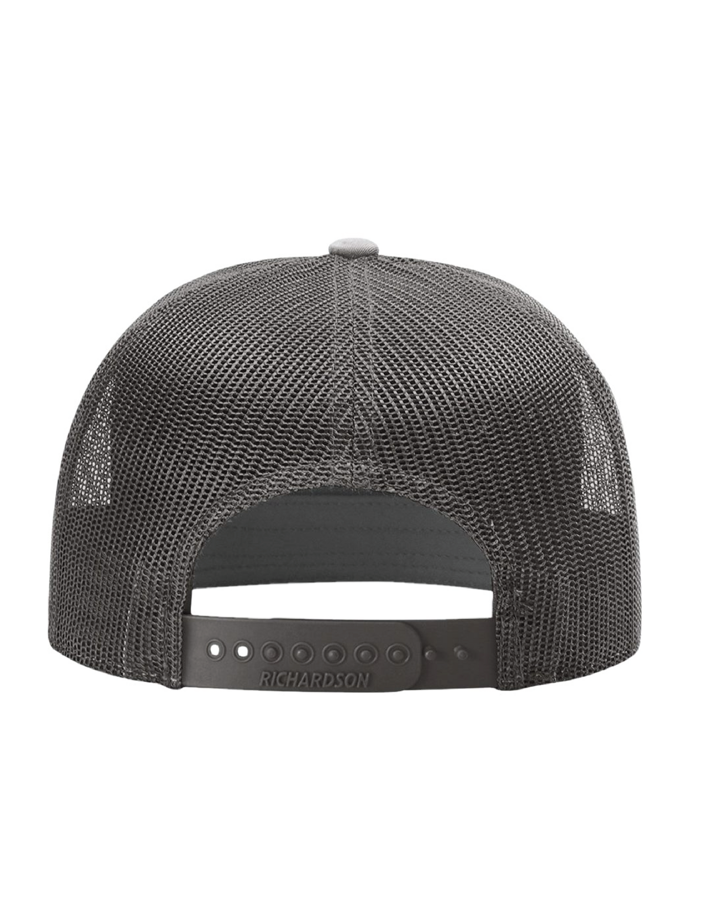 Richardson - Seven-Panel Trucker Cap - Charcoal - Cross Embroidery