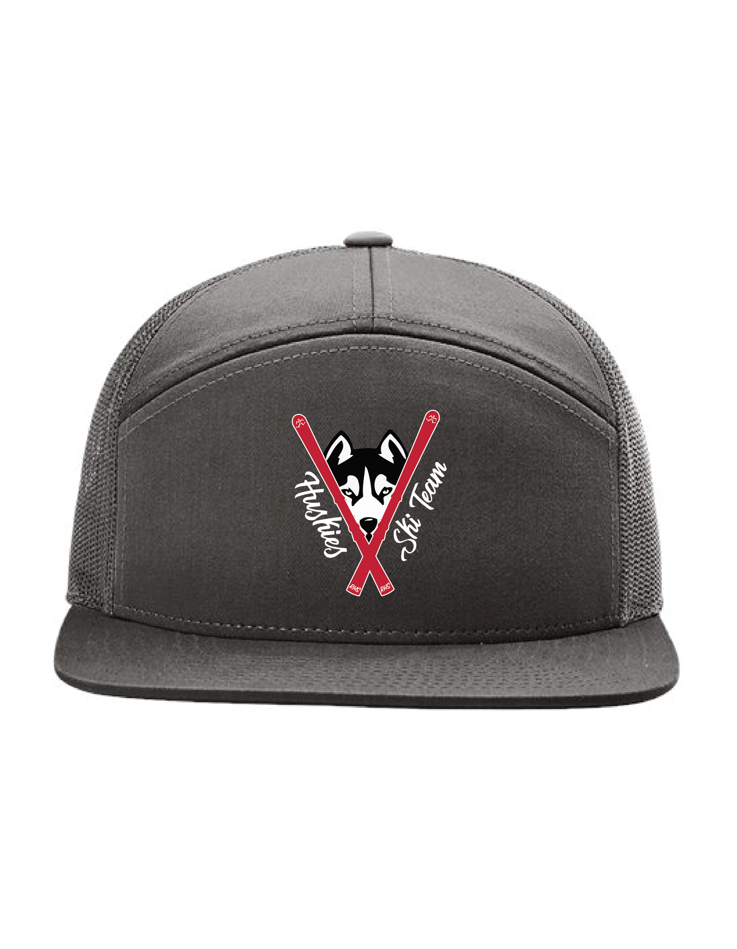 Richardson - Seven-Panel Trucker Cap - Charcoal - Cross Embroidery