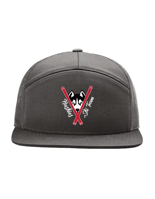Richardson - Seven-Panel Trucker Cap - Charcoal - Cross Embroidery