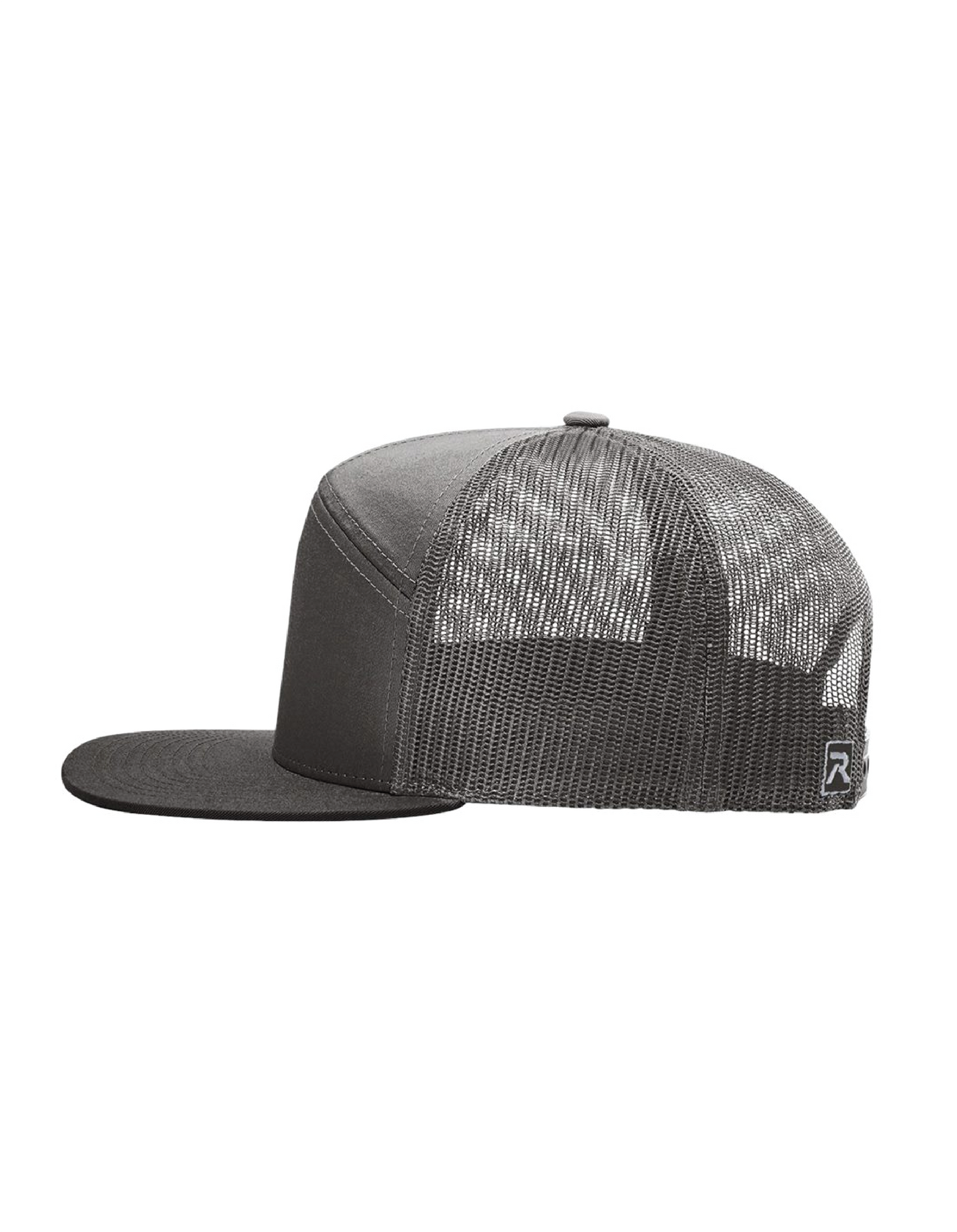 Richardson - Seven-Panel Trucker Cap - Charcoal - Cross Embroidery