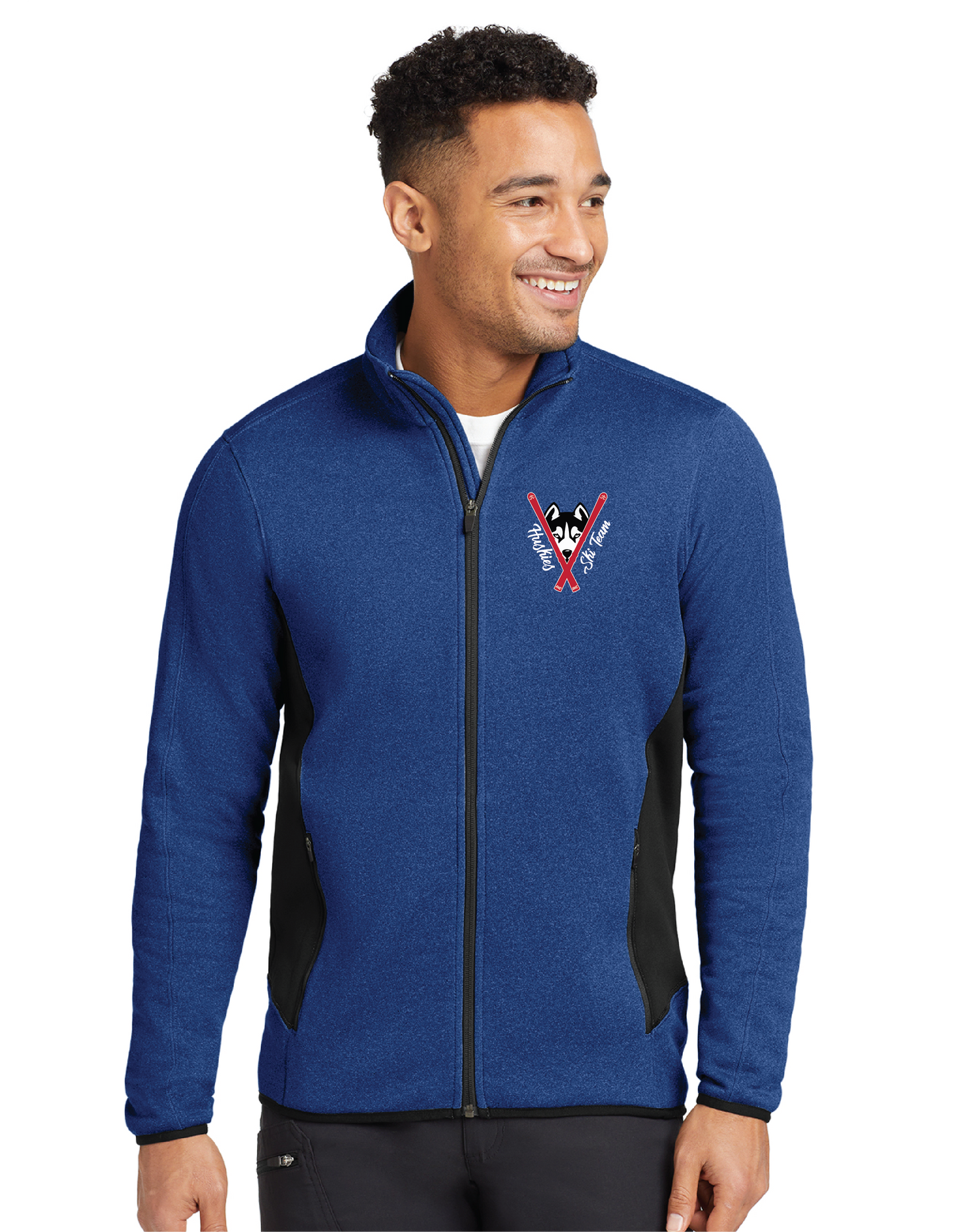 EB238 - Eddie Bauer® Full-Zip Heather Stretch Fleece Jacket