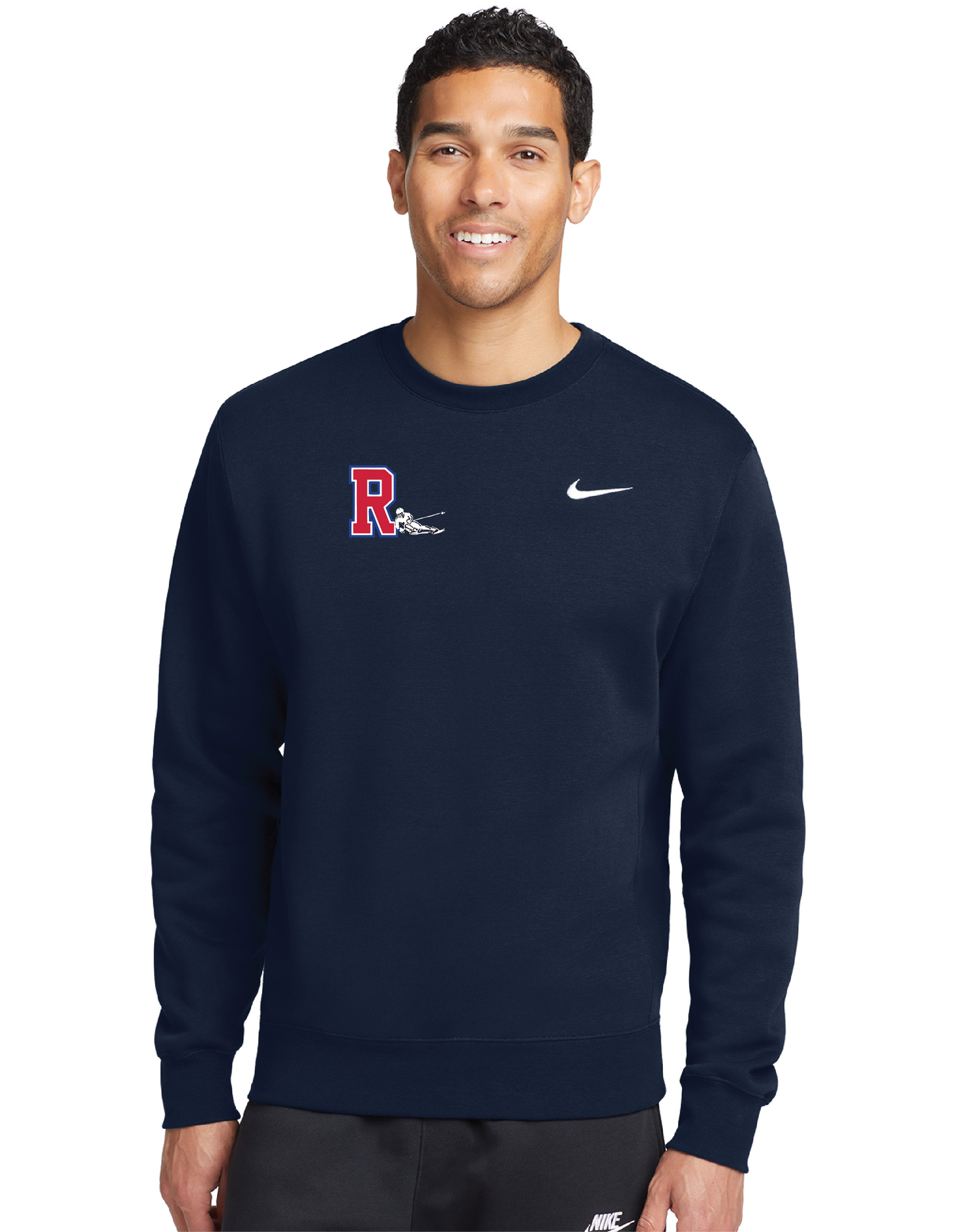 NKFD9863 - Nike Club Fleece Sleeve Swoosh Crew
